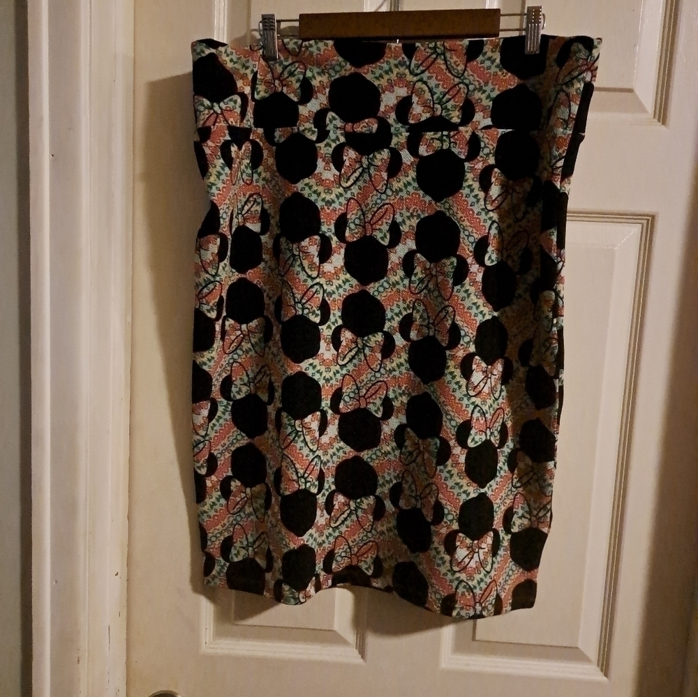 Lularoe Minnie multicolored skirt 3XL - Picture 3 of 4